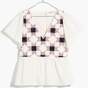 Patchwork Peplum top